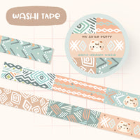 Cute Boho My Little Puffy Kitten Washi Tape